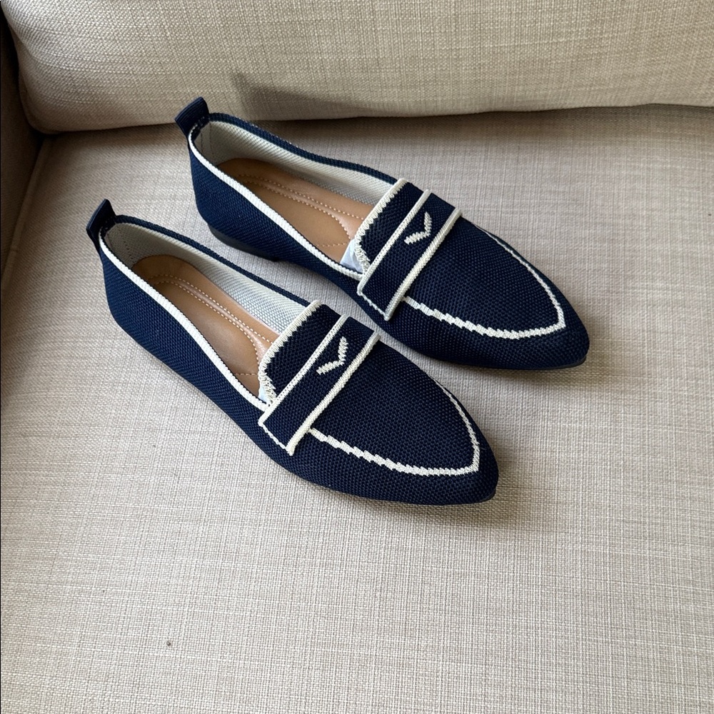 Elegant Navy Loafers for Women